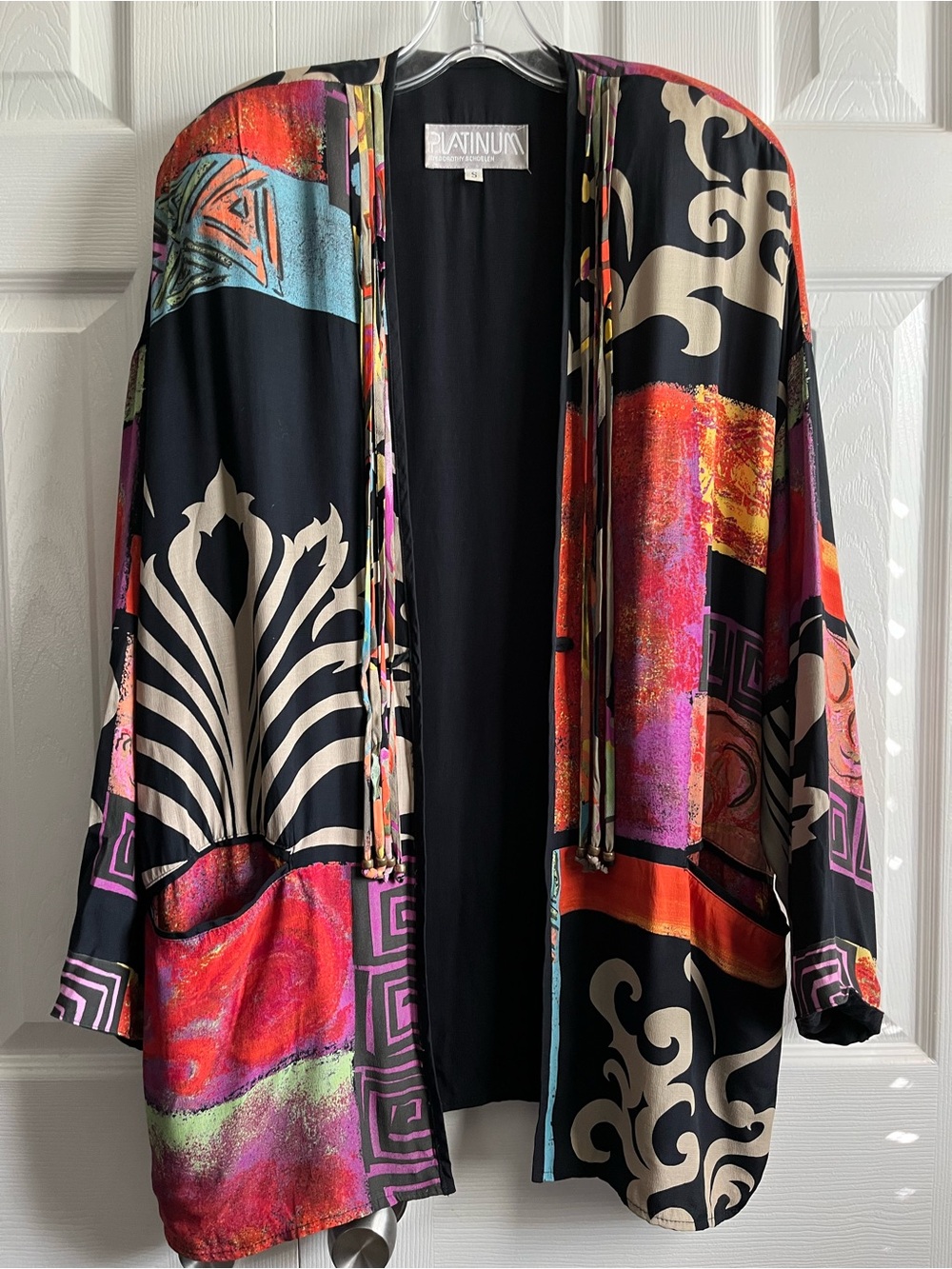 Vintage Platinum by Dorothy Schoelen Kimono Jacket Size Small